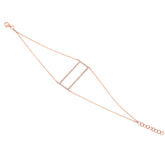 0.22ct 14k Rose Gold Diamond Lady's Bracelet